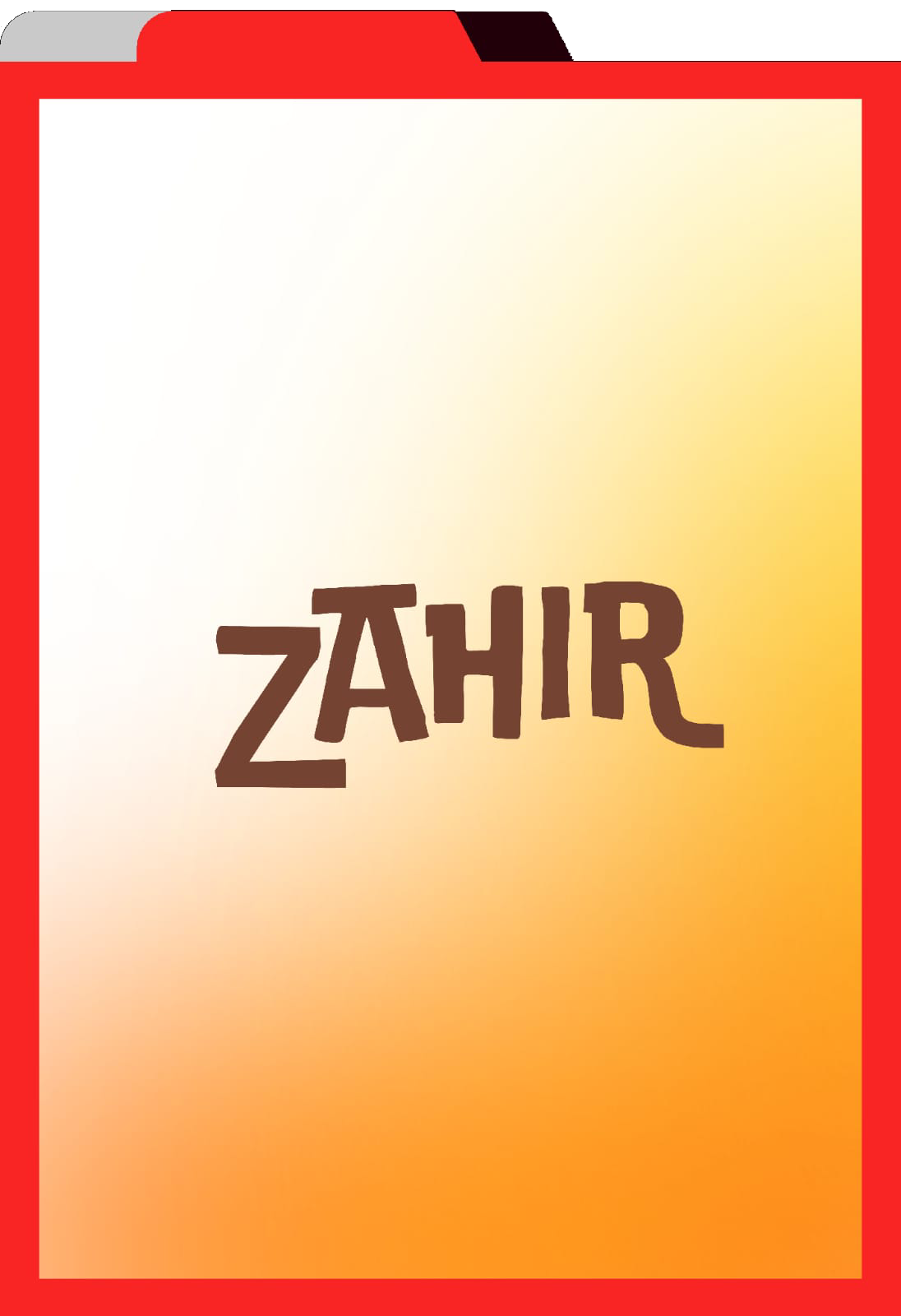 Capa do case Zahir